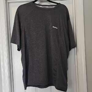 Reebok Men's Charcoal Grey Short Sleeve T-Shirt Workout Wicking Casual Size XL